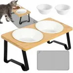 Keraamiliste kausside komplekt alusega kassidele, 10&ndash;12,5 cm