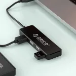 USB jaotur ORICO FL01, 4 pesa, must