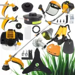 Bensiiniline niiduk-trimmer 6HP ketta, pea, rihmade ja niidirulliga