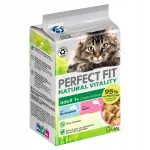 PERFECT FIT teraviljavaba m&auml;rg kassitoit kalaga kastmes, 6 x 50 g