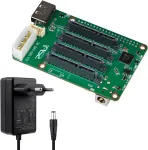 SATA HAT laiendusplaat 5 pesaga Raspberry Pi 5 PCIe toite jaoks