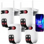 EZVIZ CS-C9C 4 tk videovalvekaamerad, WiFi, 2x5 MP, automaatse j&auml;lgimisega