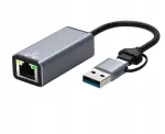 USB-C kuni USB-A ja RJ45 v&otilde;rgukaart, gigabit Ethernet