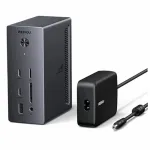 REVODOK PRO 314 dokijaam, 3 HDMI, DP, 100W, monitoridele