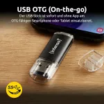 Intenso Twist Line 128 GB USB-C 3.2 must m&auml;lupulk