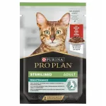 PRO PLAN niiske steriliseeritud kasside toiduga veiselihaga, 85 g