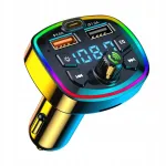 Bluetooth FM saatja, laadija, 2xUSB, MP3, SD, LCD-ekraaniga