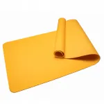 Libisemiskindel Pilates matt, kollane, TPE, 6 mm