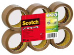 3M Scotch pruunid kleepivad teibid 48 mm x 66 m, 6 tk