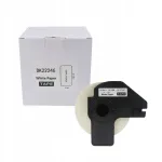 Brother DK-22246 kleepriba, must tr&uuml;kk, valge, 103 mm x 30,48 m
