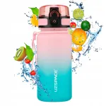 Veepudel t&uuml;drukutele 350 ml roosa-t&uuml;rkiissinine, BPA-vaba