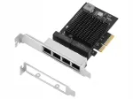 V&otilde;rgukaart SUPERFAST, sisene, 4 x 2,5Gbps, PCI-E, Ethernet LAN