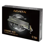 Adata Legend 840 1TB PCIe Gen4x4 M.2 SSD ketas, PS5 &uuml;hilduv