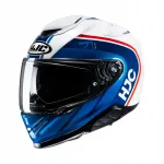 Motorratturi kiiver HJC RPHA71 Mapos, valge/sinine, L suurus