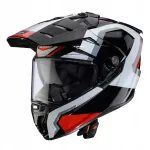 Motorratturi kiiver CABERG TANAMI SCRAM, must/punane/valge, suurus M