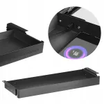 Sahtel laua alla Spacetronik, USB, 78x26 cm, 8 kg, must, metallist