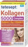 Kollageen Tetesept Collagen 5000 h&uuml;aluroonhappe, Q10 ja C-vitamiiniga, 10 tk, Saksamaa