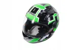 SAFEBET HF-909 mootorratturi kiiver, must, suurus S (ilma ECE-ta)