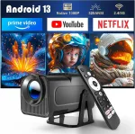 SMART Android 13 1080P 320 ANSI Wi-Fi 5G Bluetooth Netflix projektor
