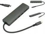 USB-C dokk Hyperbook, kahe monitori jaoks, 4K, PD-ga