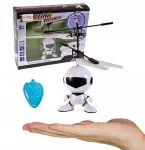K&auml;sitsi juhitav UFO-kujuline droon FLYING ROBOT kahe puldiga