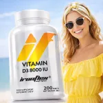 Toidulisand IronFlex VITAMIN D3 8000IU, 200 tabletti