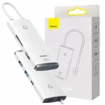USB-C jagaja BASEUS, 2 x USB 3.0, USB-C PD, HDMI 1.4, SD/TF lugeja