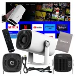 LED nutikas kaasaskantav projektor, 4K, USB, HDMI, Bluetooth, WiFi