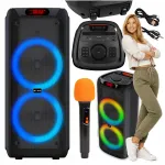 Kaasaskantav Bluetooth k&otilde;lar karaokemikrofoniga, 300 W