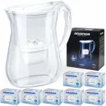 Aquaphor LAGO veefilter, valge, 3,8 l, 7 Maxfor+ kassettiga