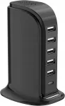 Laadimisjaam Upoy, USB torn 5 USB ja 1 Type-C pesaga