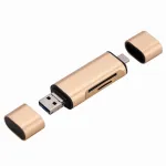 Kaasaskantav USB Type-C kaardilugeja, kuldne