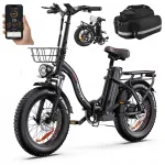 Elektriline kokkupandav jalgratas 1000W, Samsung 20Ah, 45 km/h, p&ouml;&ouml;rdemomendi andur, APP, NFC