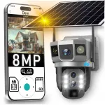 V&auml;line p&auml;ikesevideo kaamera, 8MP, 2 objektiivi, 4G LTE, 10x suum, SIM-kaart