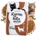 Kuiv kassitoit 10 kg linnuliha ja kanaga, vitamiinidega rikastatud