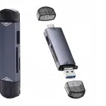USB-C SD m&auml;lukaartide lugeja 6in1, USB 3.0, 5Gb/s, kuni 2TB