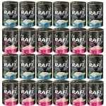 RAFI teraviljavaba m&auml;rg kassitoit, 24 x 400 g, 2 maitsekomplekti