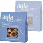 K&uuml;lmkuivatatud kana medaljonid kassidele Ayla Delight, kalkuniliha, 2 x 28 g