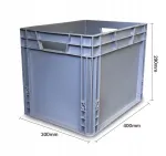 Plastikust transpordikast EURO KPS40281 400x300x290 mm 28L