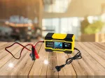 Automaatne akulaadija LCD-ga, 12/24V, 5A/10A, aku parandamise funktsiooniga