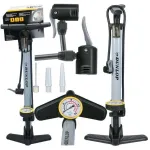 Jalgrattapump manomeetriga, hall, Dunlop