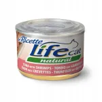 LIFE CAT kassitoit tuunikala ja krevettidega, 8 x 150 g