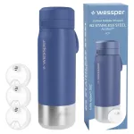 Wessper B2 Actitex veepudel roostevaba filtriga, 700 ml, 3 filtrit