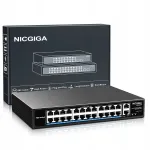 V&otilde;rgu&shy;l&uuml;liti NICGIGA, 24 pessa, PoE, 400W, VLAN-ga