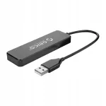 USB jagaja Hub FL01, 2 USB-A-pistikut 4 USB-A-ks, must