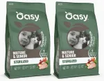 Kuivtoit vanematele kassidele Oasy Superior Mature & Senior kanaga, 2 x 1,5 kg