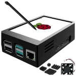 3,5" puuteekraan LCD Raspberry Pi 5-le, 480x320, 60 Hz, koos korpusega
