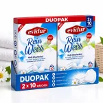 Pesupulber Evidur Rein Weiss, 2 x 600 g, 20 pesukorda