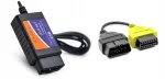 Autodiagnostika adapter ELM 327 + adapter A3 kollane FIAT ALFA LANCIA MultiECUscan
