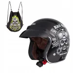 Avatud mootorratturi kiiver W-TEC Black XS